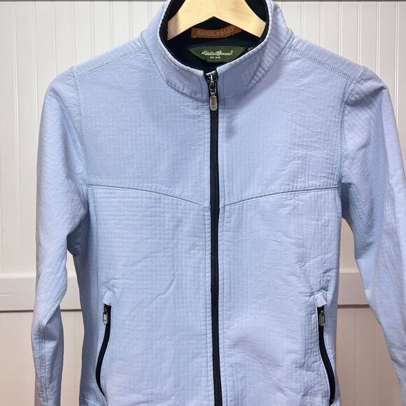 Eddie Bauer Women's Lightweight Full Zip Stand Collar Jacket Gray Blue Size S - Picture 4 of 10